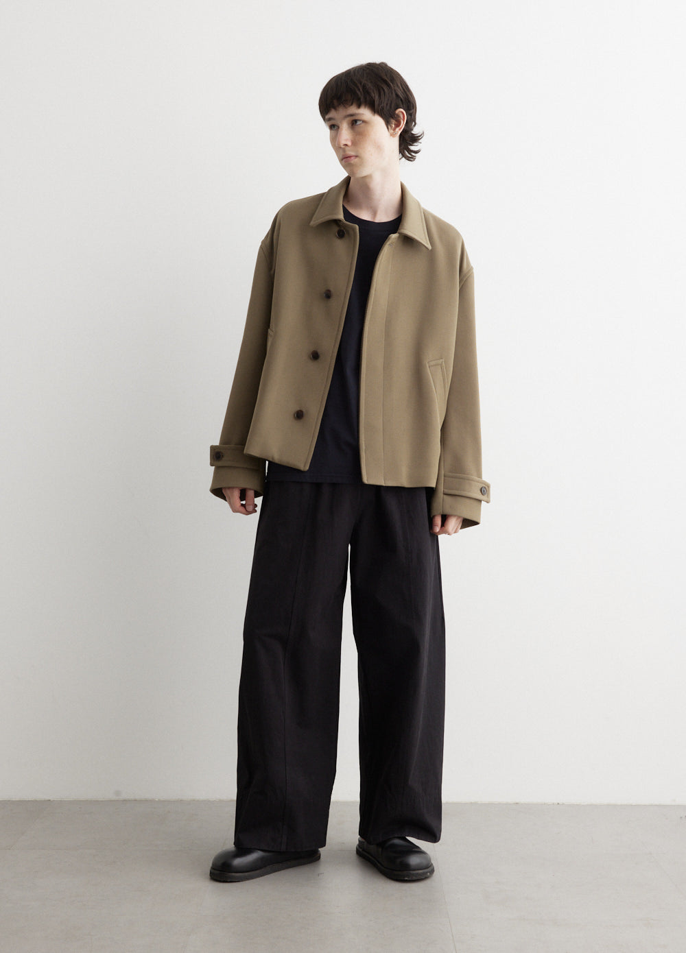 Double Cloth Hard Twist Carsey Blouson Double Cloth Hard Twist Carsey Blouson