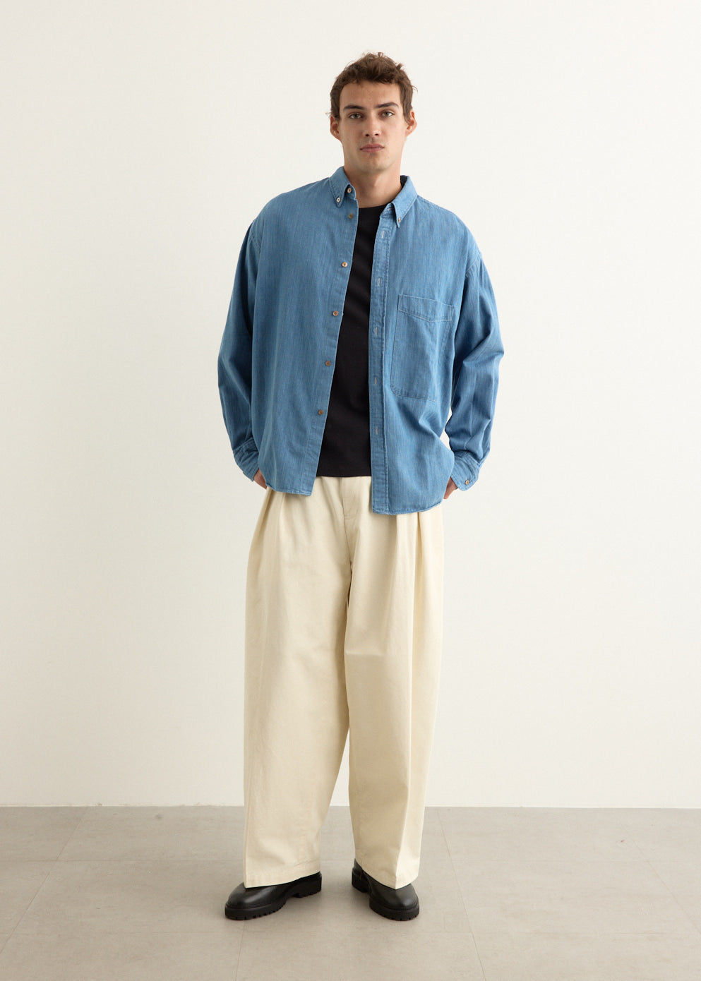 x BEAMS Plus Lisa Denim Shirt