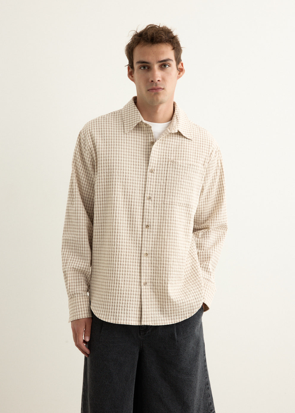 Asher Long Sleeve Seersucker Shirt
