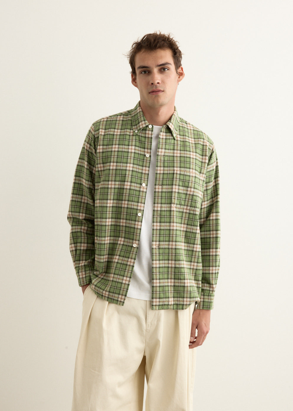 ユ*ー様 everyone oversized B/D check shirt Men's Plaid Shirts