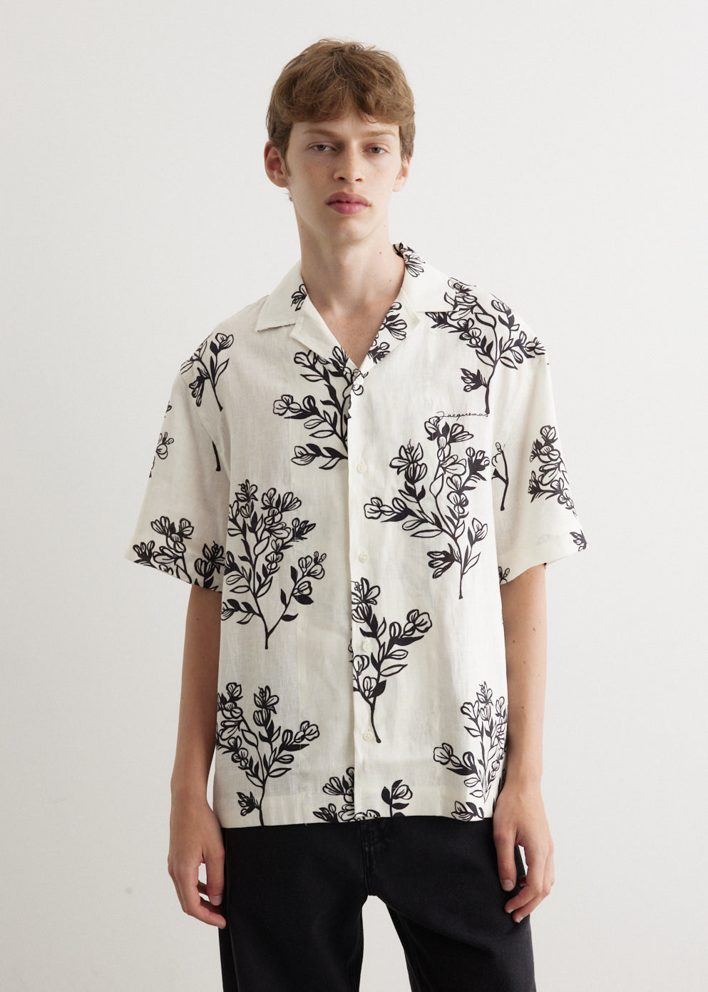 トップス JACQUEMUS 22ss La Chemise Jean Shirt SSENSE Canada Exclusive Blue & White La Casa 'La chemise