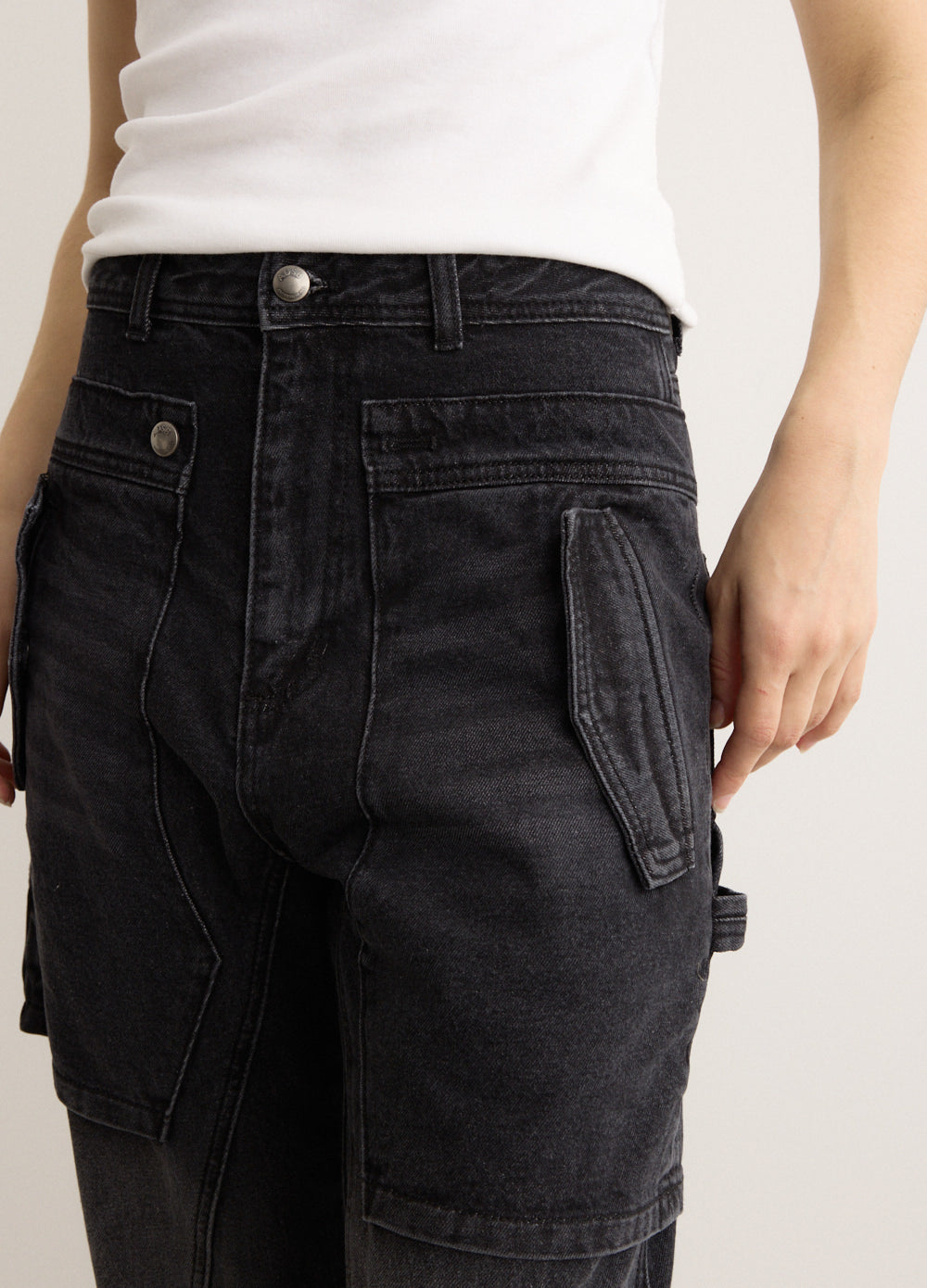 Raptor Layered Wide-Leg Jeans