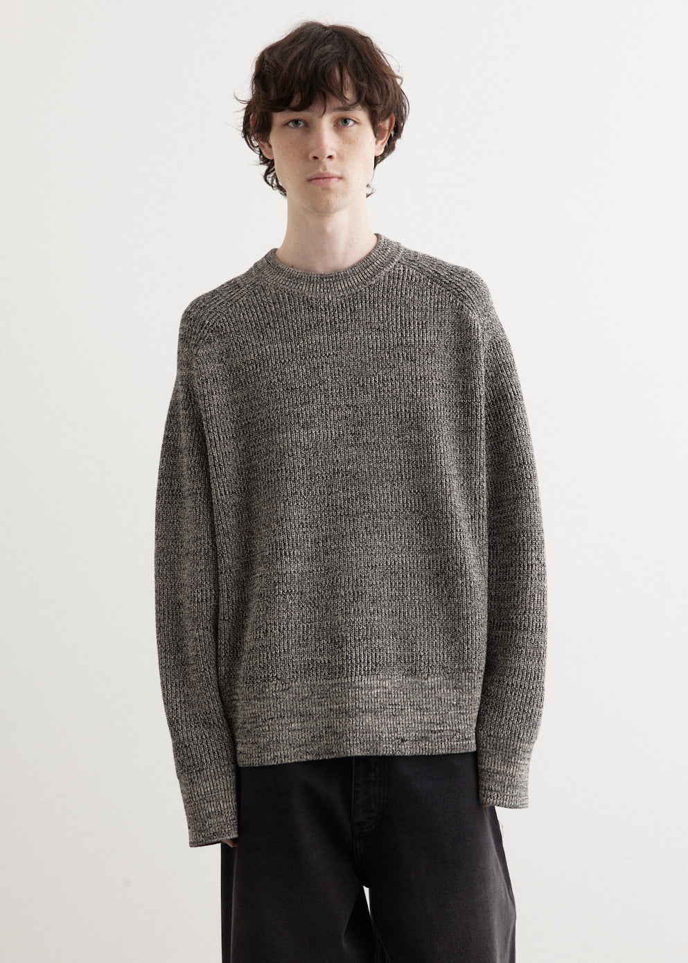 アパルトモン STUDIO NICHOLSON CREW NECK KNIT Portland Knit in Black – Studio Nicholson