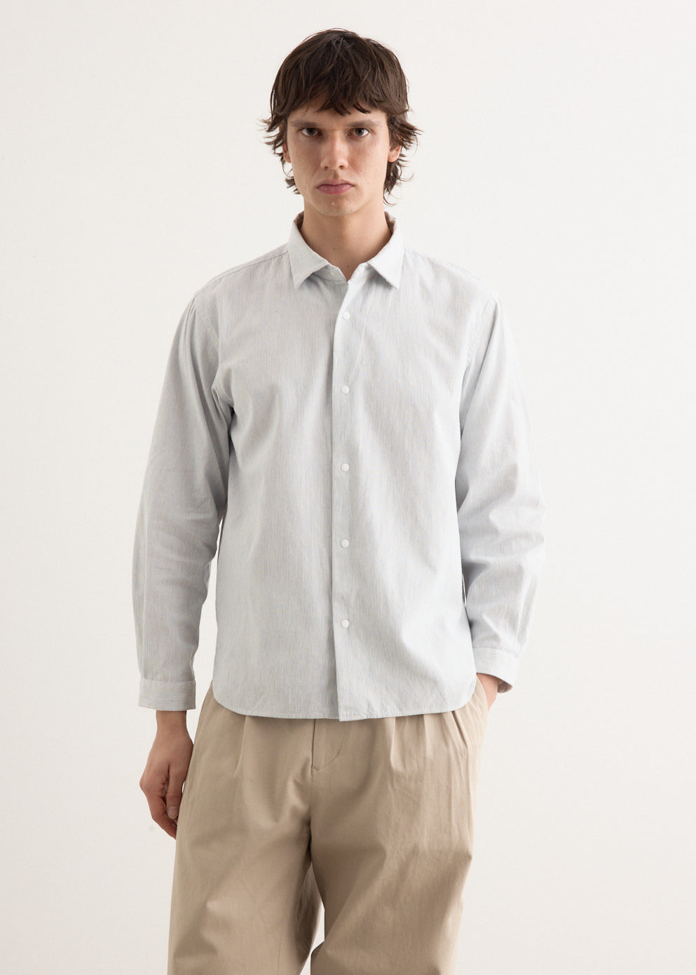 YAECA｜15SS Comfort B.D Shirt（Gray・L） Yaeca 'Comfort Shirt