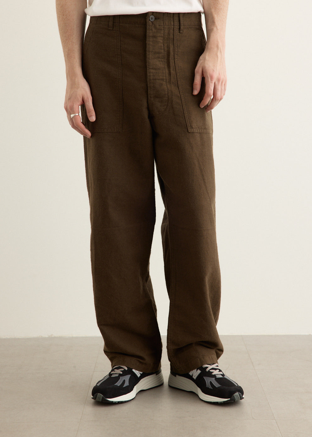 Cotton Linen Moleskin Fatigue Pants