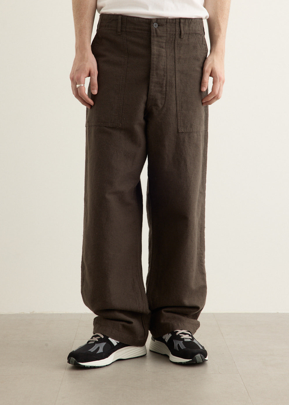 Cotton Linen Moleskin Fatigue Pants