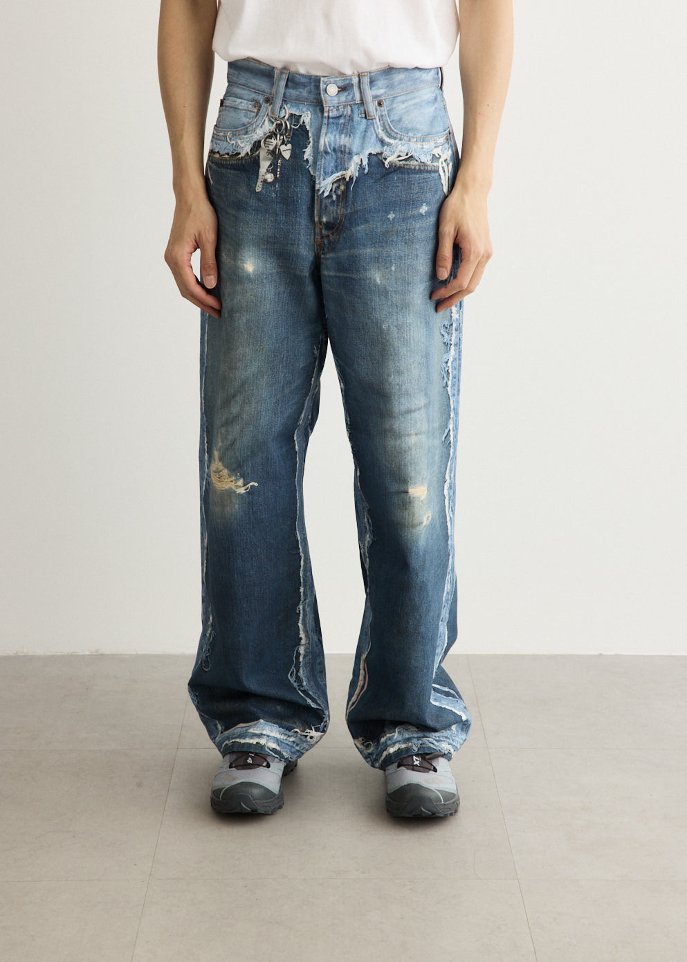 1981 U Trompe Lo'eil Skeleton Denim Jeans