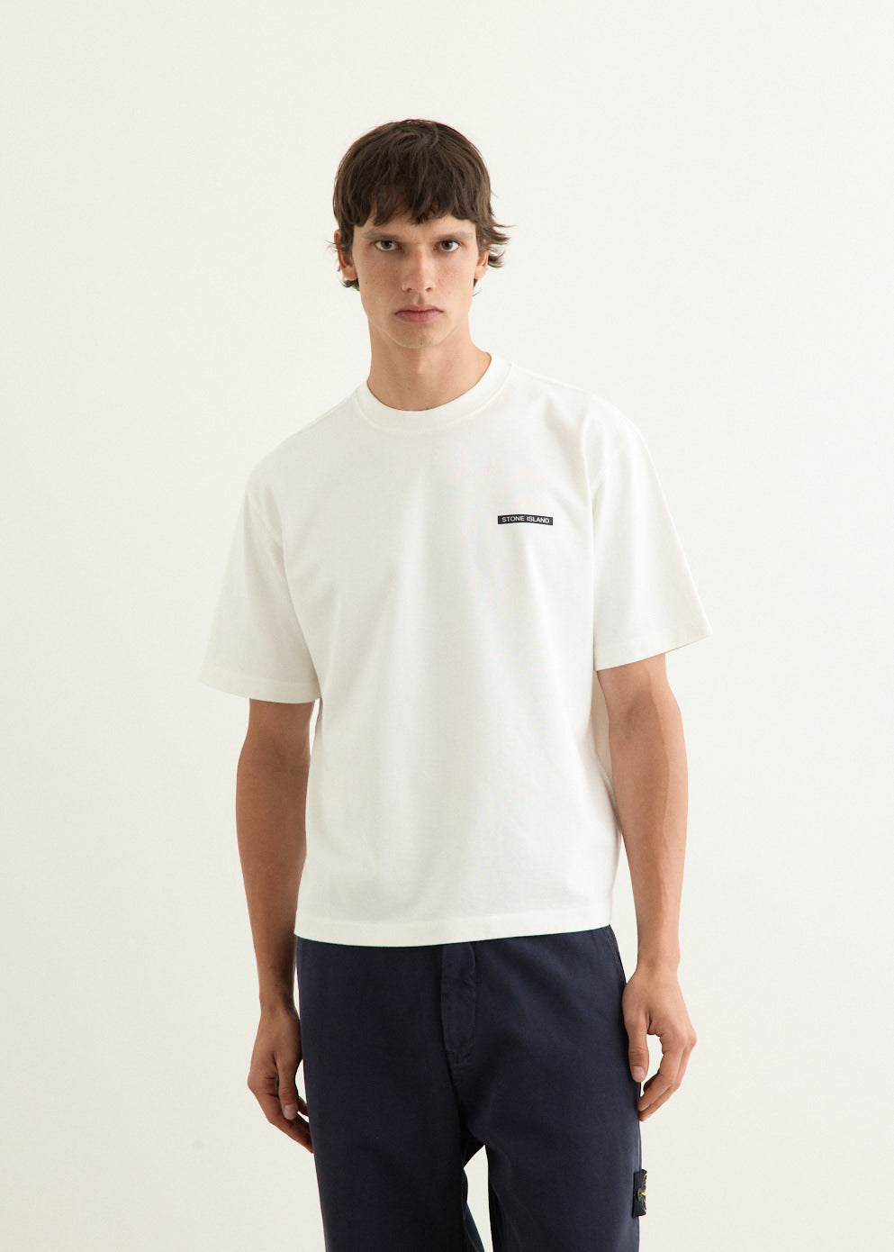 Heavy Cotton Jersey Lettering T-Shirt