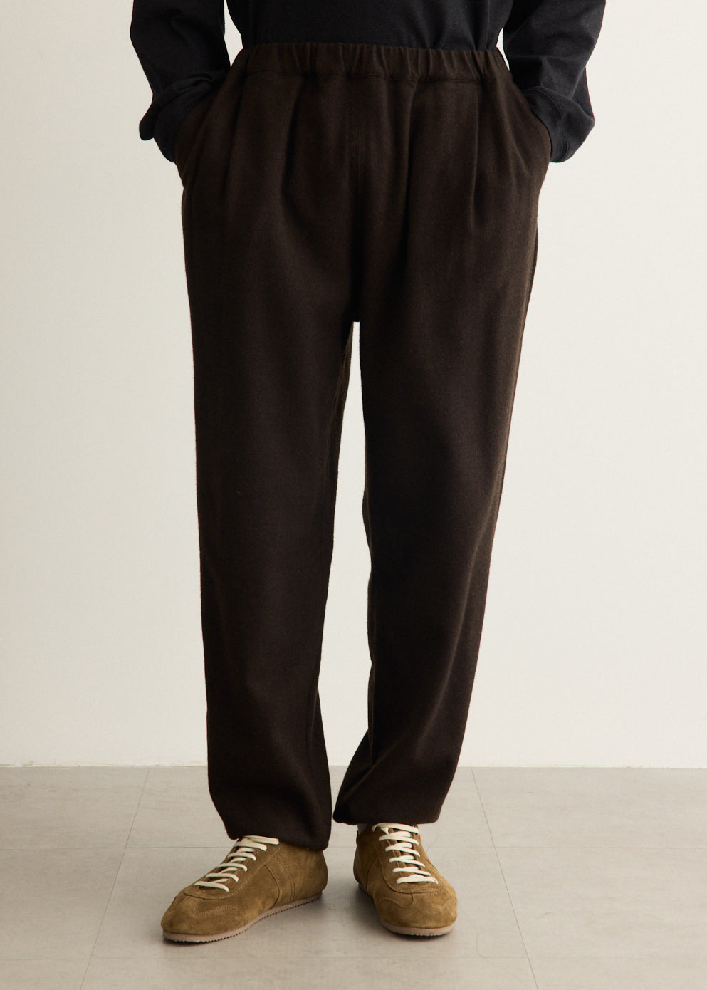 Cashmere Mixed Easy Pants