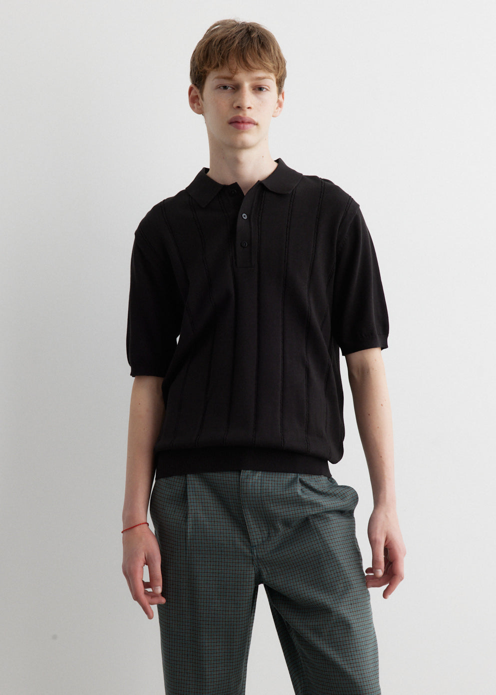 Jahmad Mini Cable Knit Polo