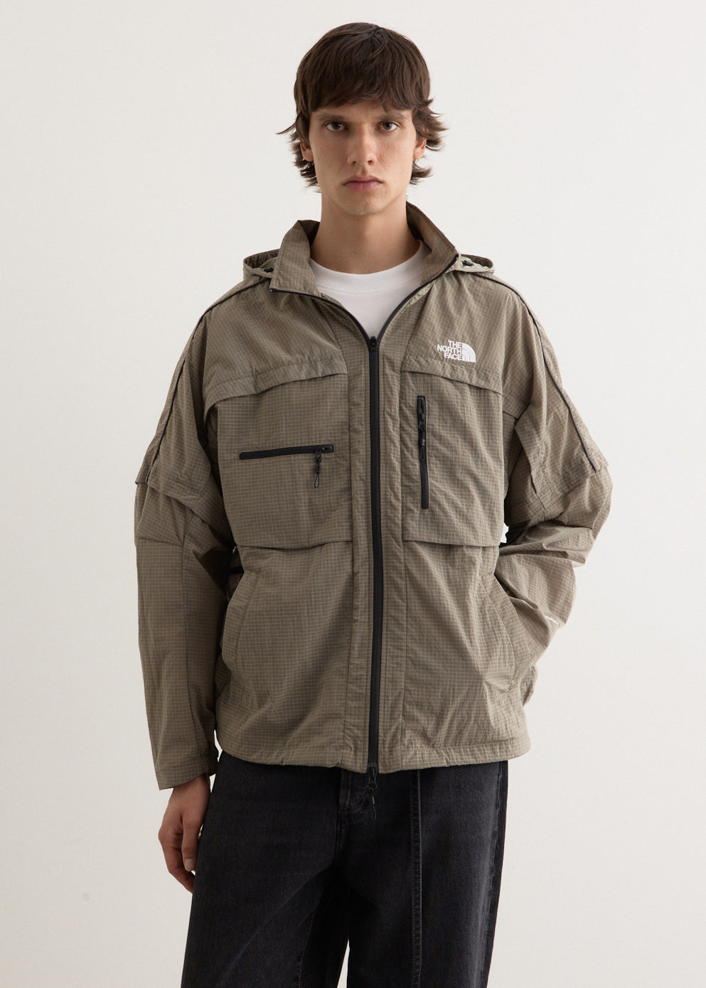 NewL Heren Reflecterende Jas met Capuchon Windbreaker Modieuze Hardloopzakjas, Grijs, XL