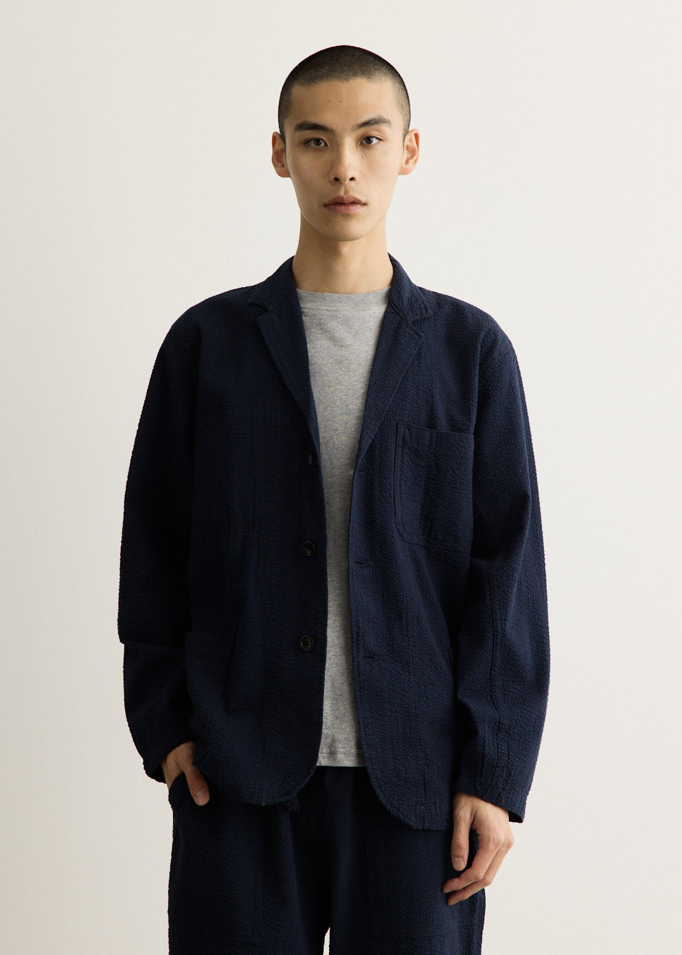 Seersucker Server Suit Jacket