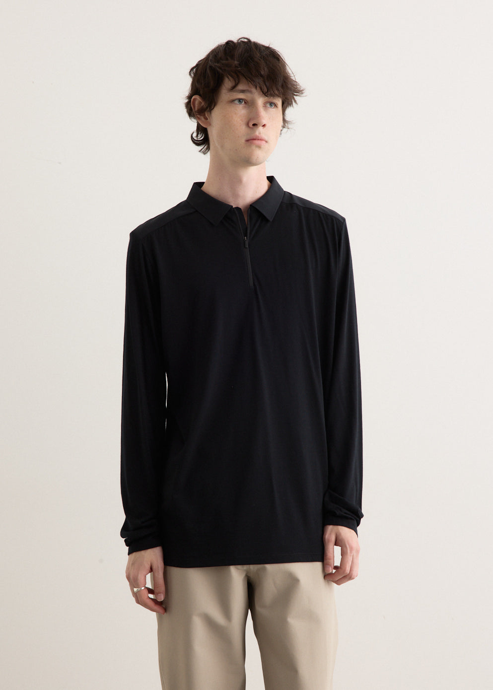 Frame Long Sleeve Polo