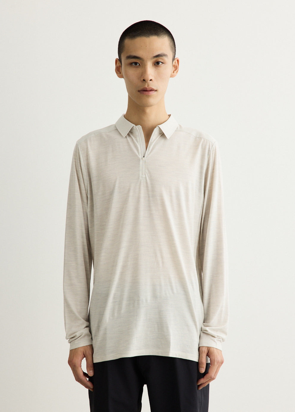 Frame Long Sleeve Polo