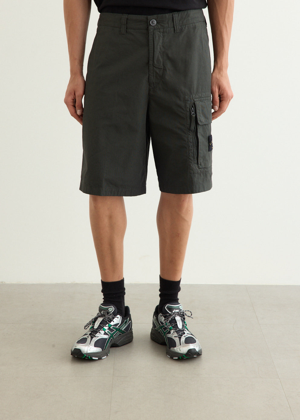 Cotton Canvas Cargo Shorts