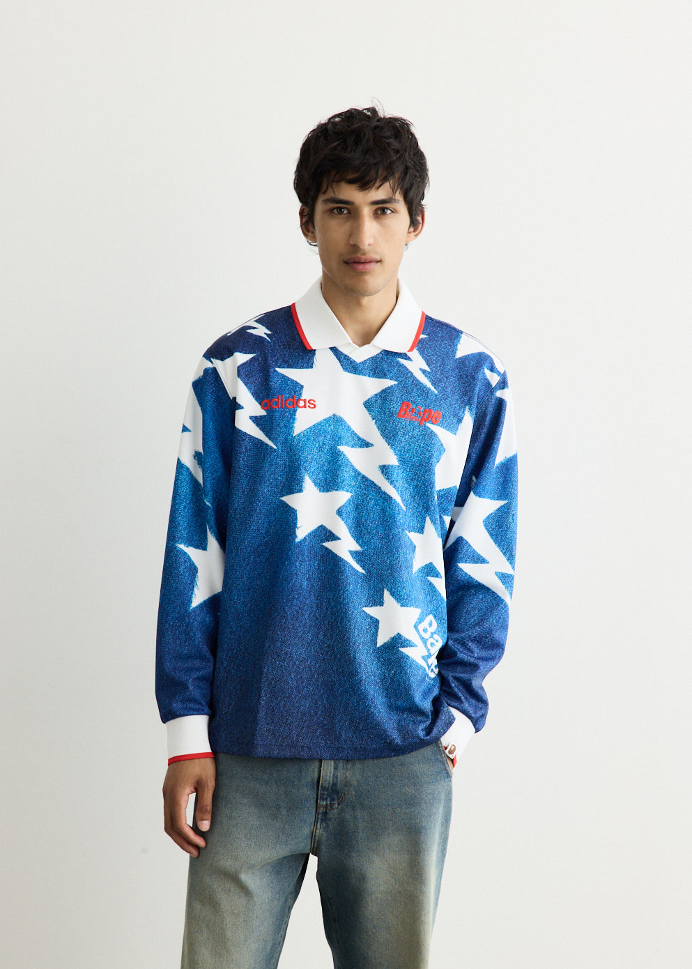 x BAPE Long Sleeve Star Jersey Top