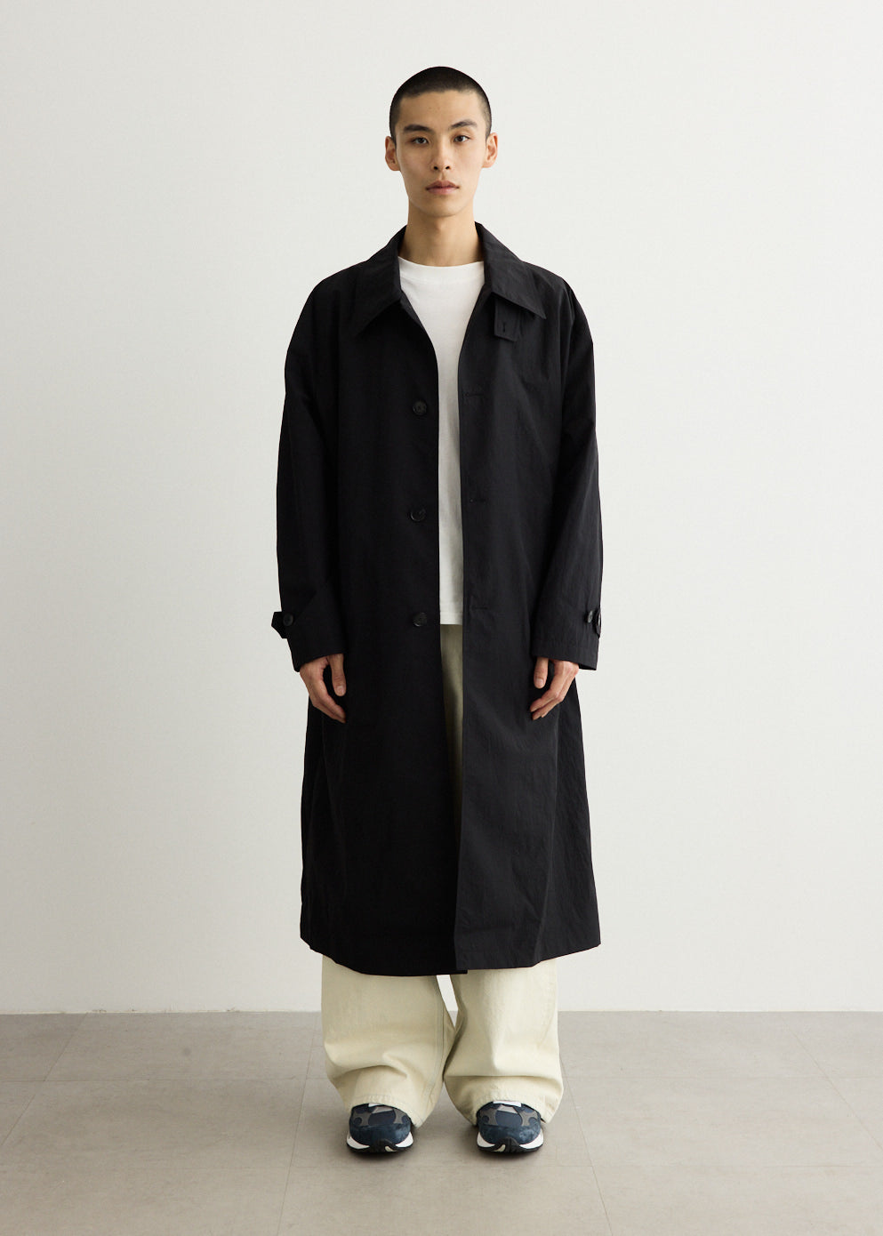 2026SS LIGHT WOOL MAX GABARDINE COAT 黒3 Light Wool Max Gabardine Coat