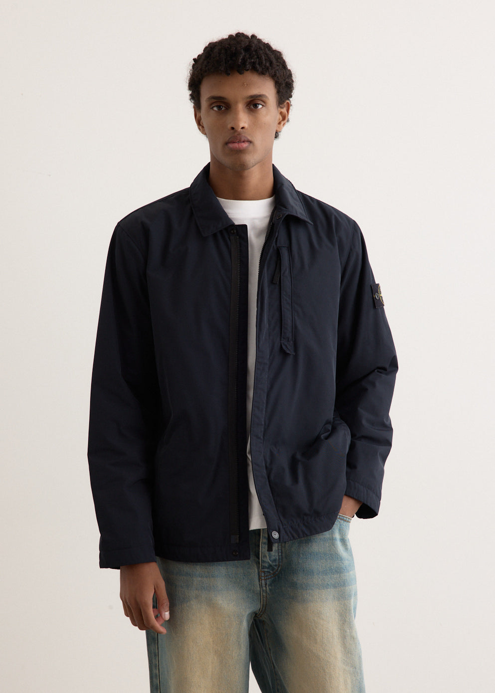 Micro Twill Light Zip Jacket - Main Image