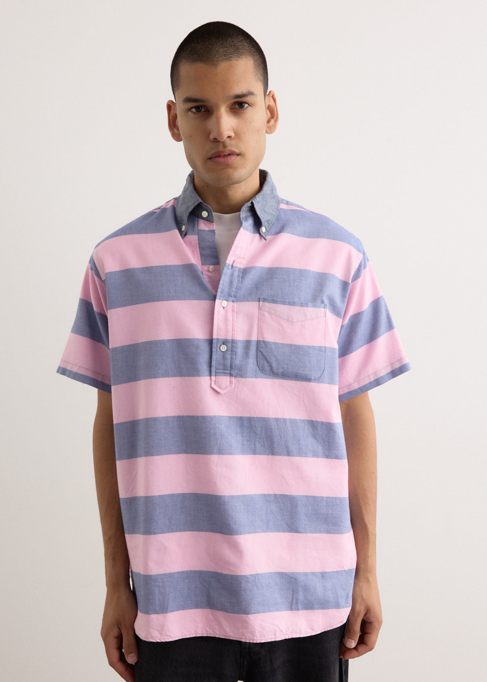 B.D. Pullover Classic Fit Oxford Stripe Shirt