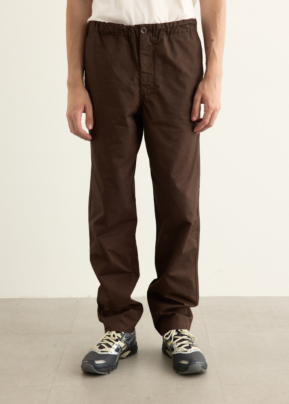 Ezra Regular Mineral Dyed Fine Twill Trousers