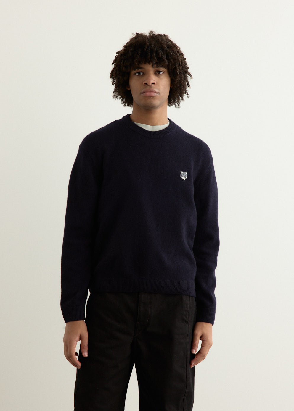 Grey Fox Head Patch Comfort Jumper