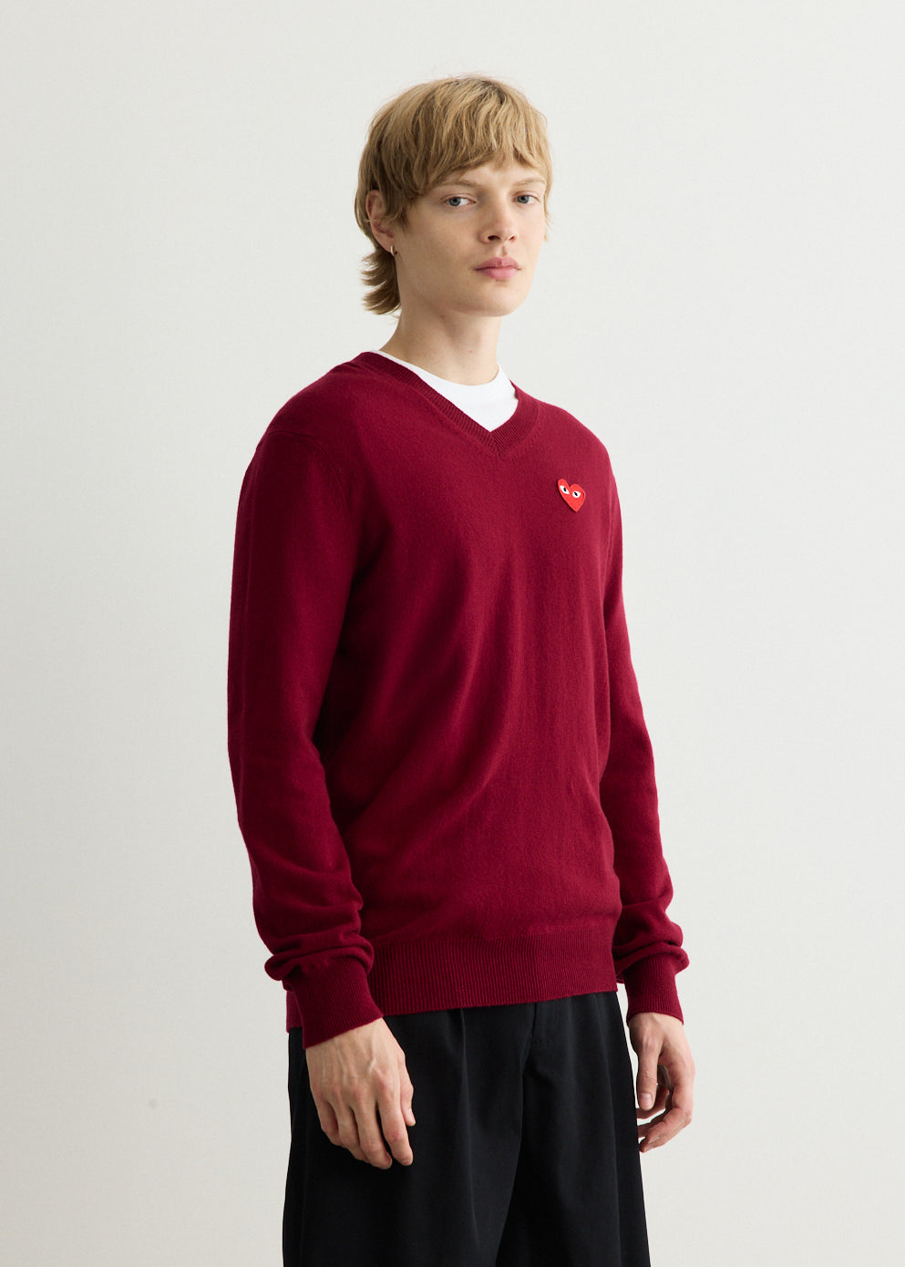 Red Heart V-Neck Sweater