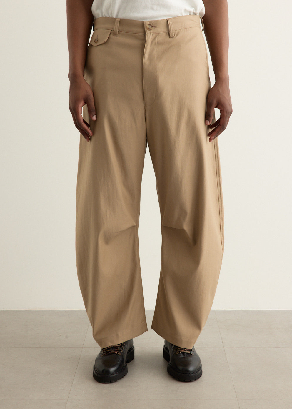 Cotton Serge Wide Pants