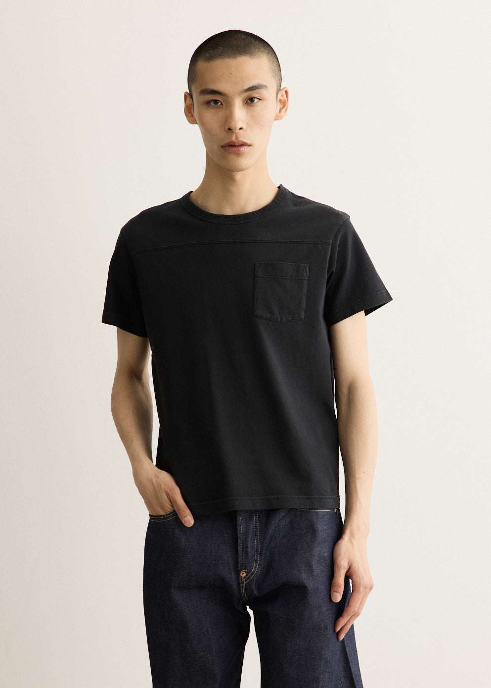 Garment Dyed Football T-Shirt