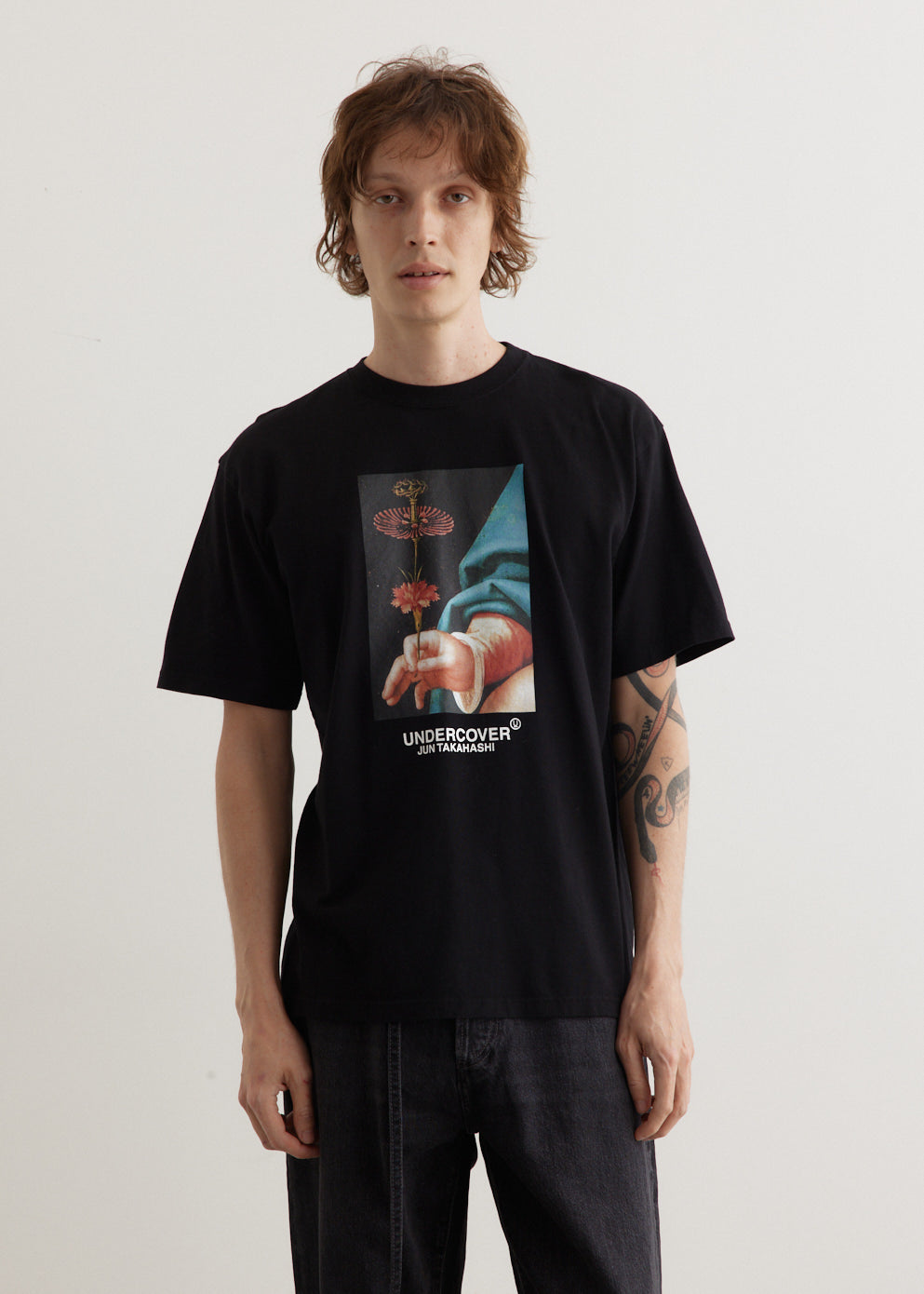 Undercover x Emma Bennett Burning Flower Short Sleeve T-shirt