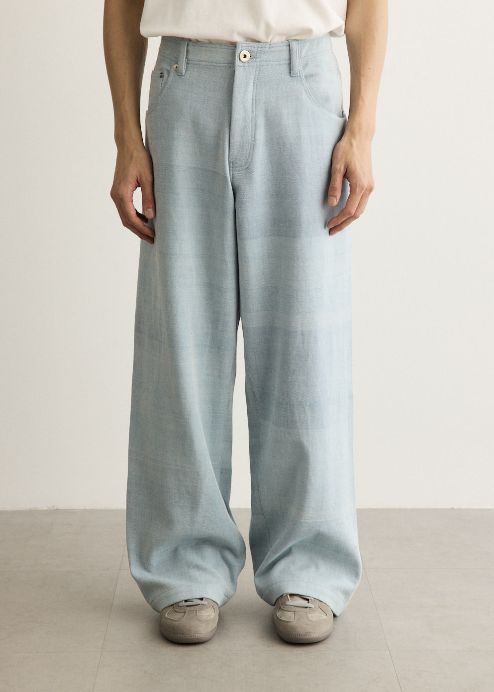 Rupinder Nat Dye Handloom 5 Pocket Jeans