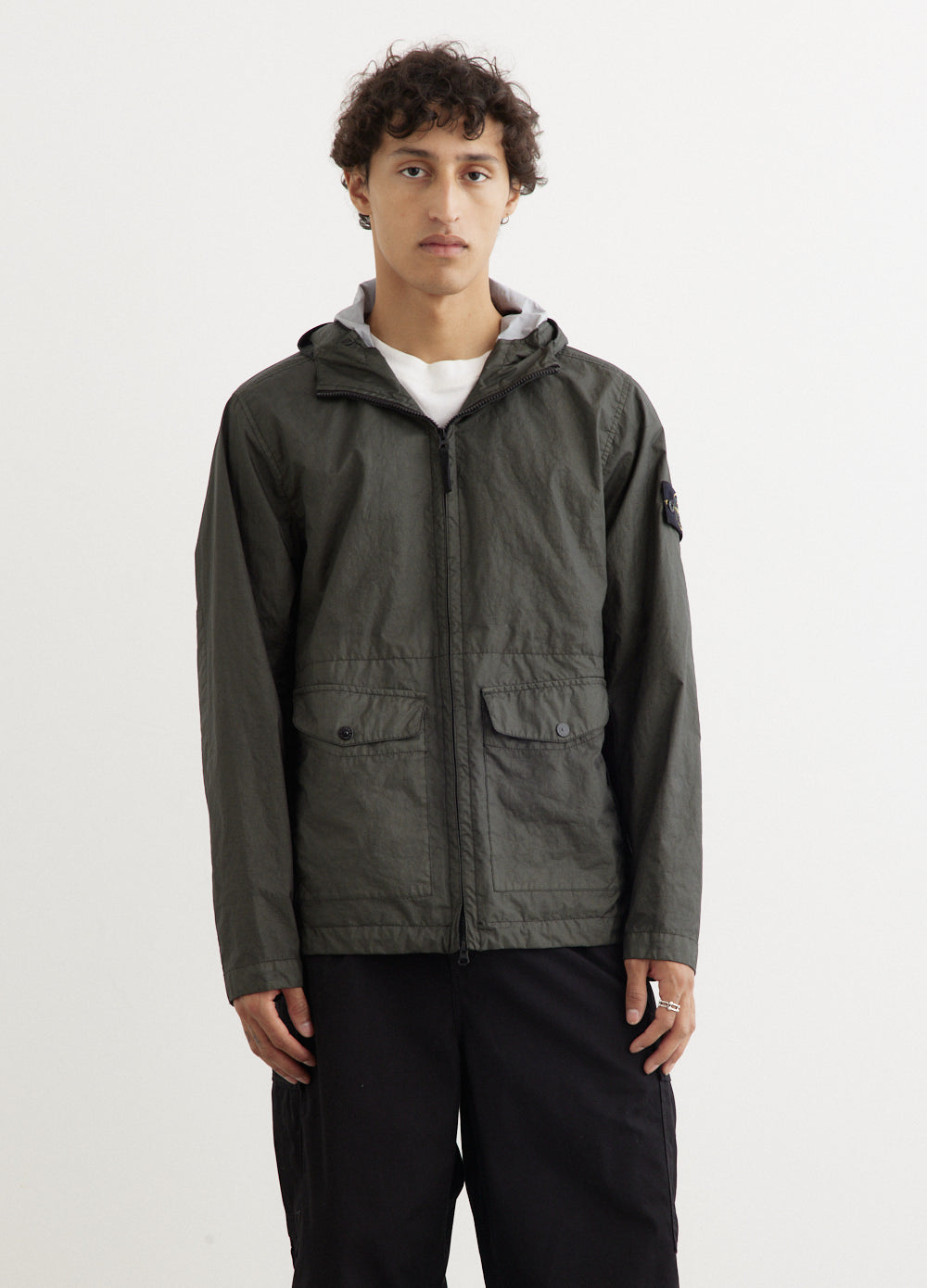 Mens Jacket Stone Island Membrana 3l Jacket Membrana 3L TC Hooded