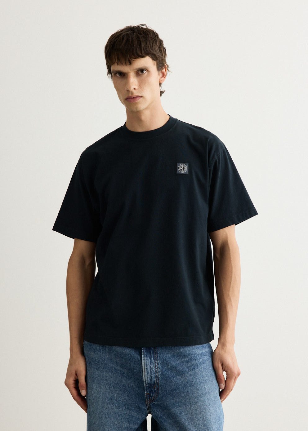 Regular Fit Garment Dyed Compass T-Shirt