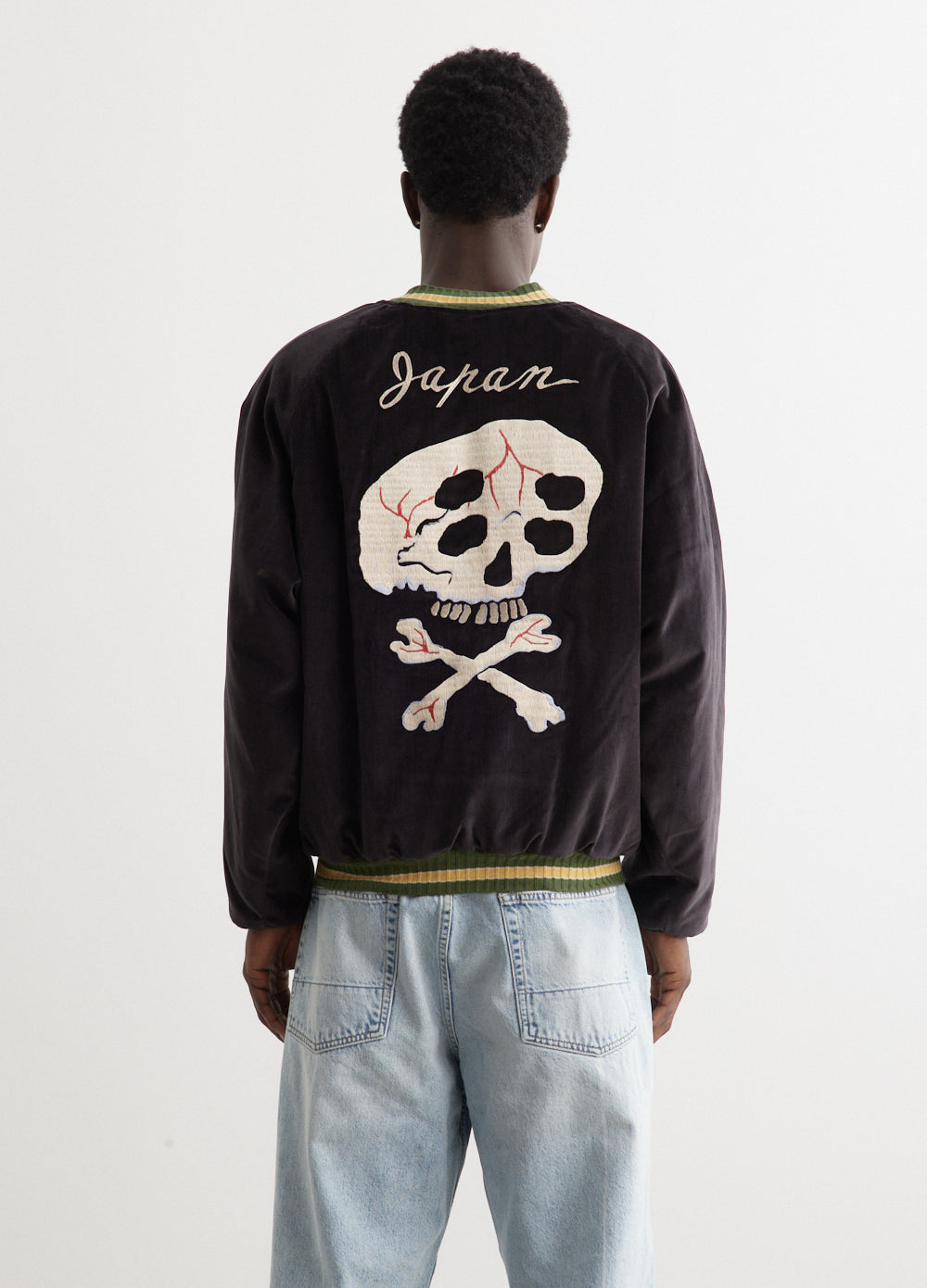 Sulfer Dyed Velvet Souvenir Jacket (RAINSKULL)