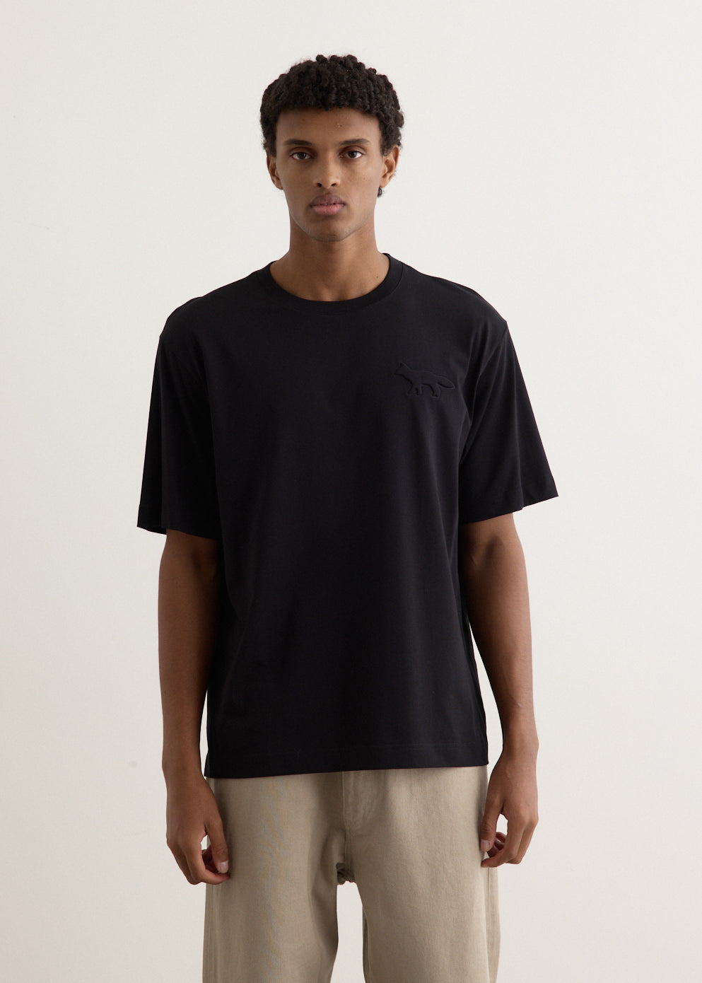 Embossed Profile Fox Oversized T-Shirt
