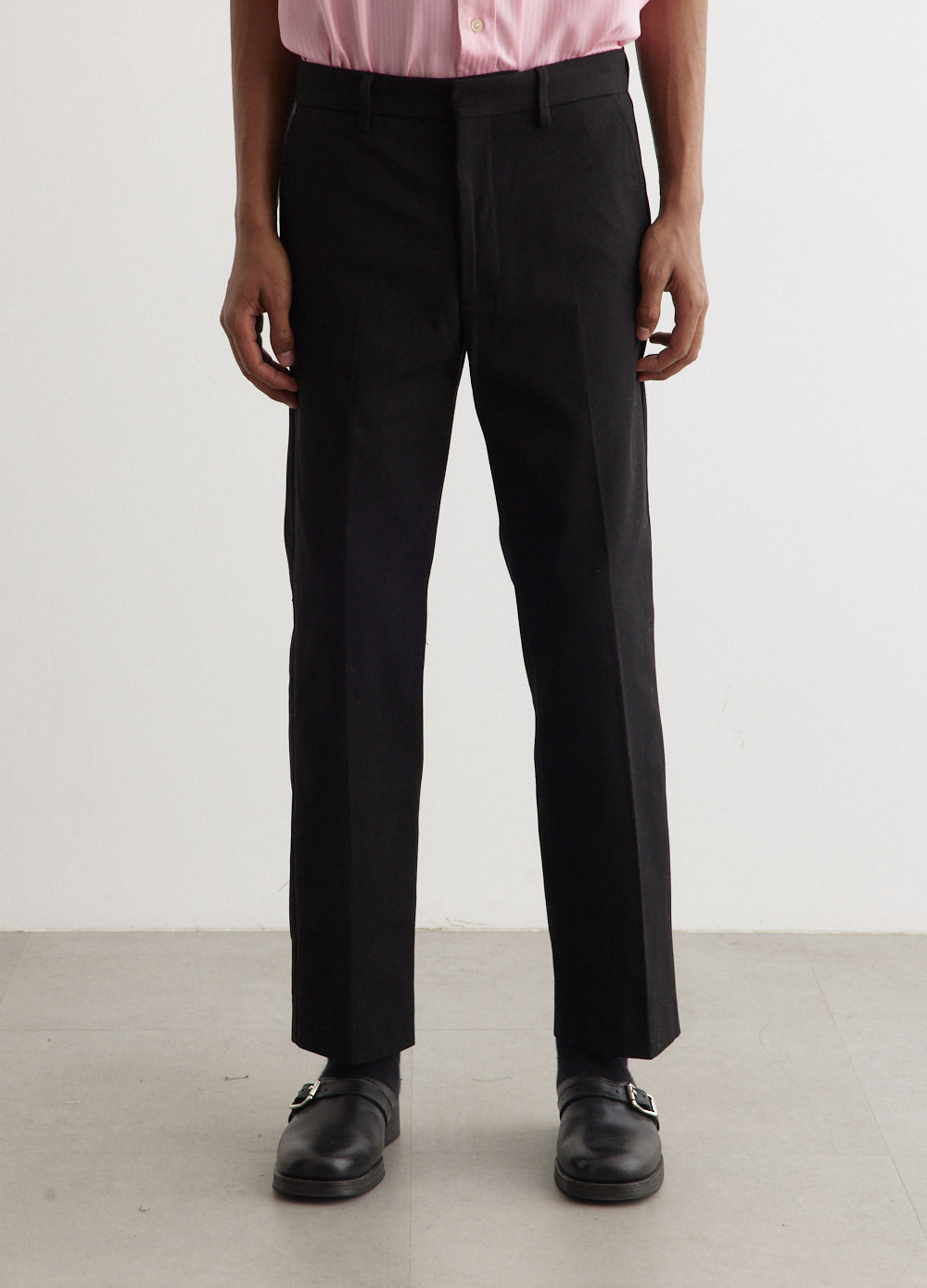 Twill Trousers Acne Studios Black Trousers Ayonne Co Mix Twill Pants