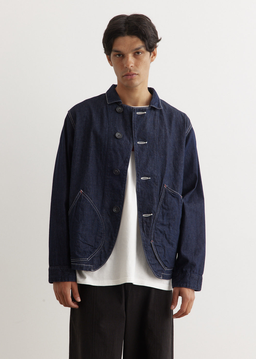 KAPITAL RINGOMAN COVERALL INDIGO DENIM