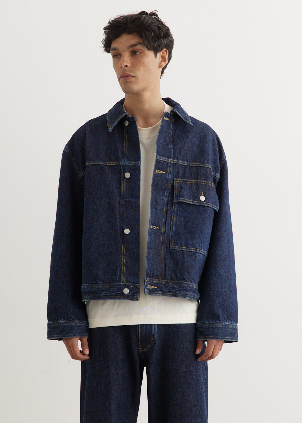 スタジオニコルソン】PETER WASH DENIM JAKET /M（STUDIO