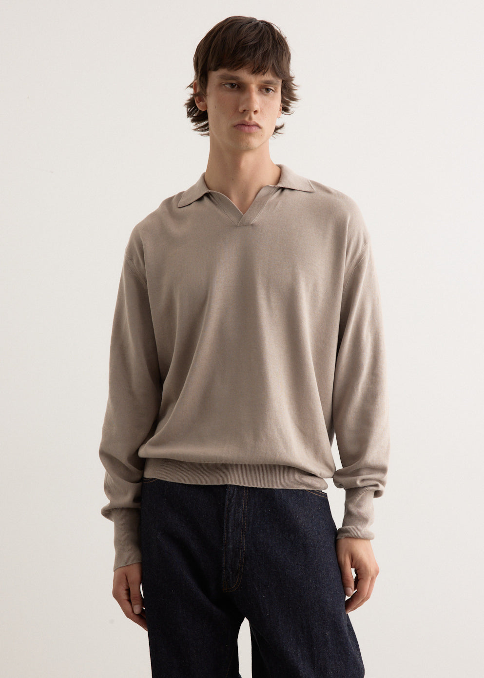 Cotton Knit Skipper Shirt