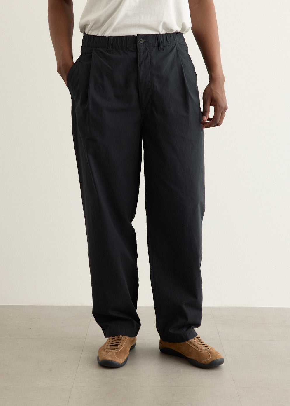 Garment-Dye Deep Tuck Pants