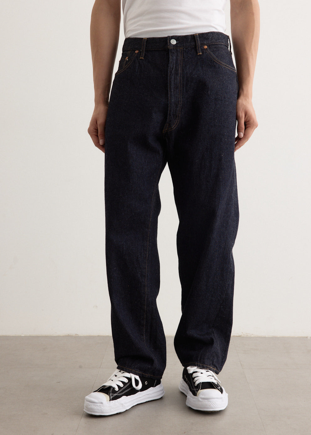 5P Zipper Front Denim Pants