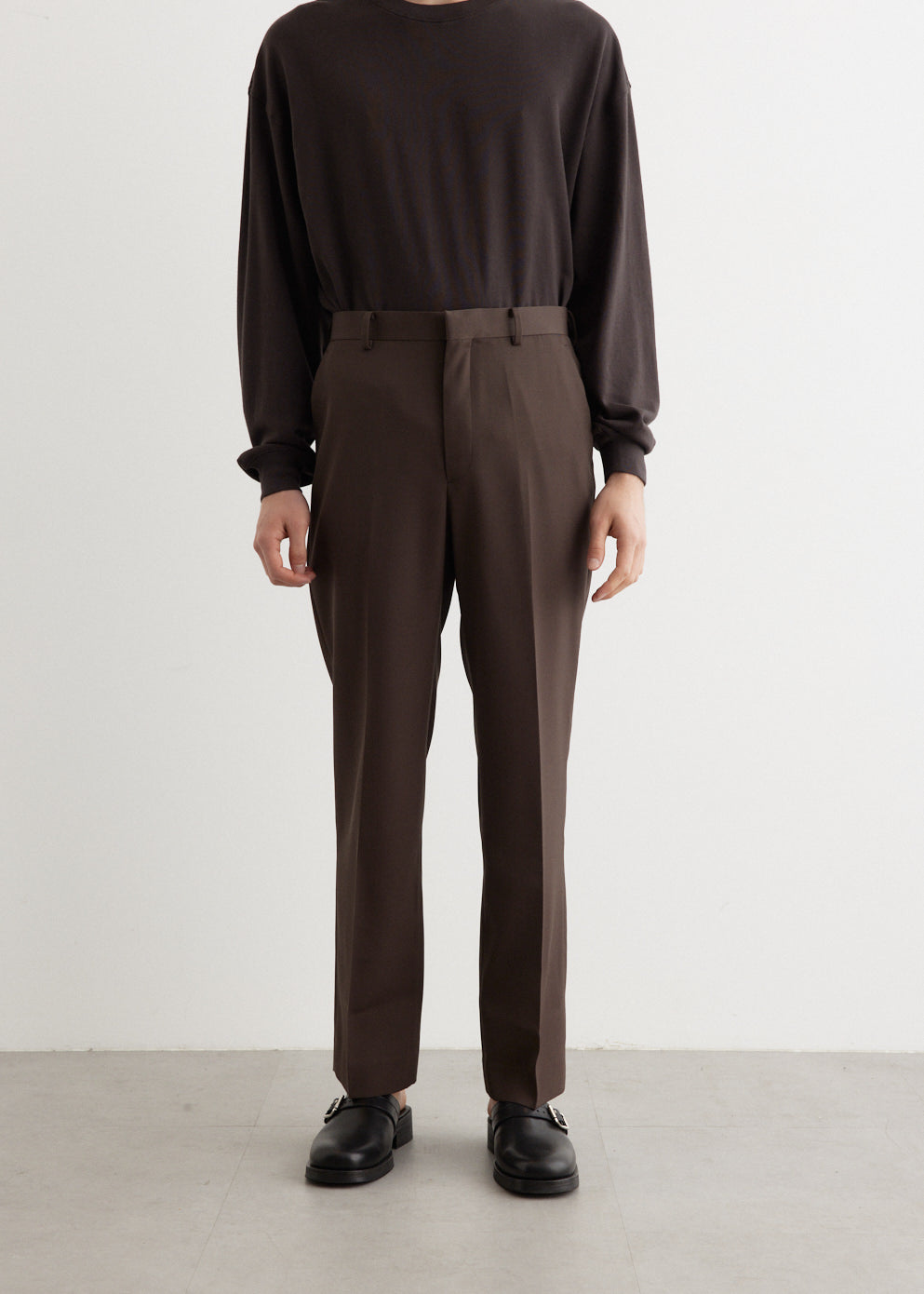 直営店】 LIGHT WOOL MAX GABARDINE SLACKS - パンツ