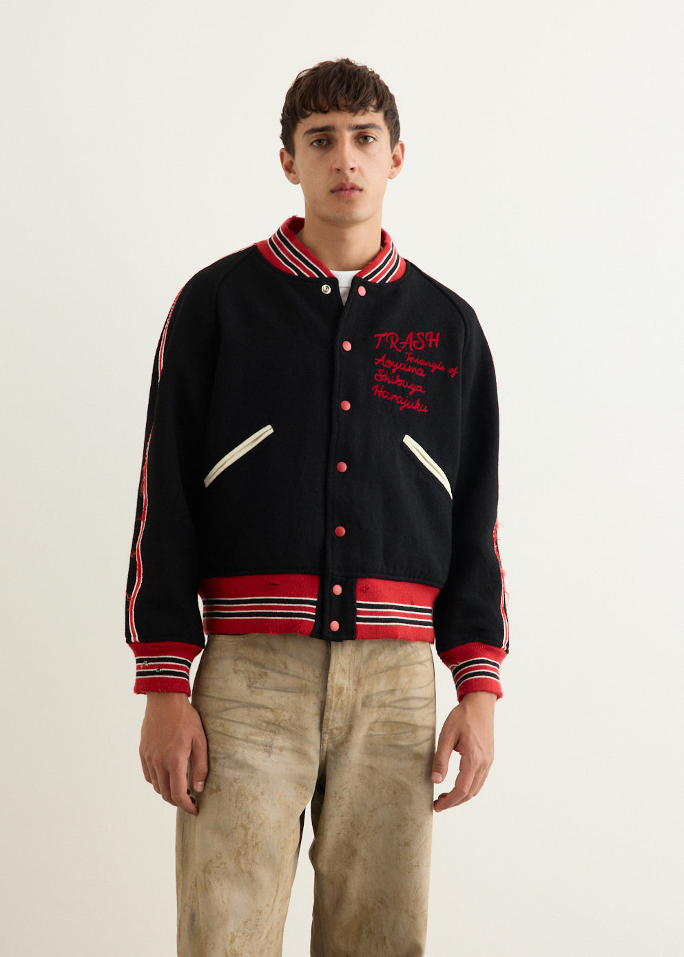l*e様 Needles Deconstructed Lettered Jack Deconstructed Lettered Jacket