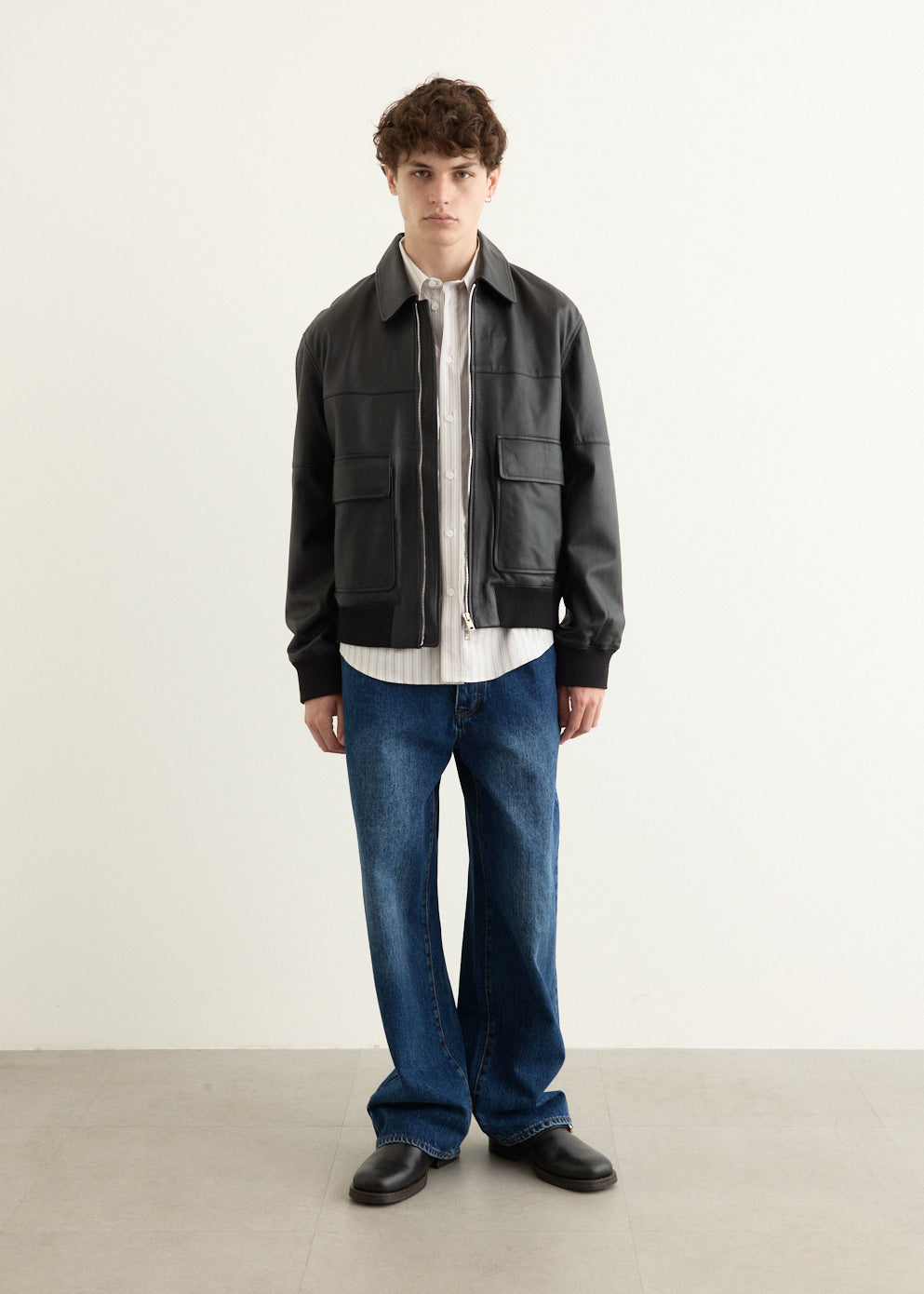 Leather Blouson