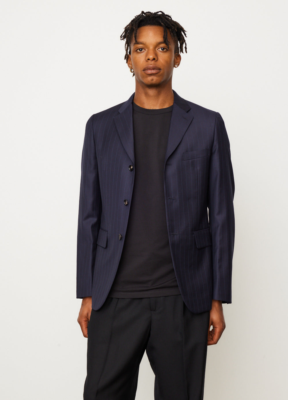 Pinstripe 3 Button Jacket Pinstripe 3 Button Jacket