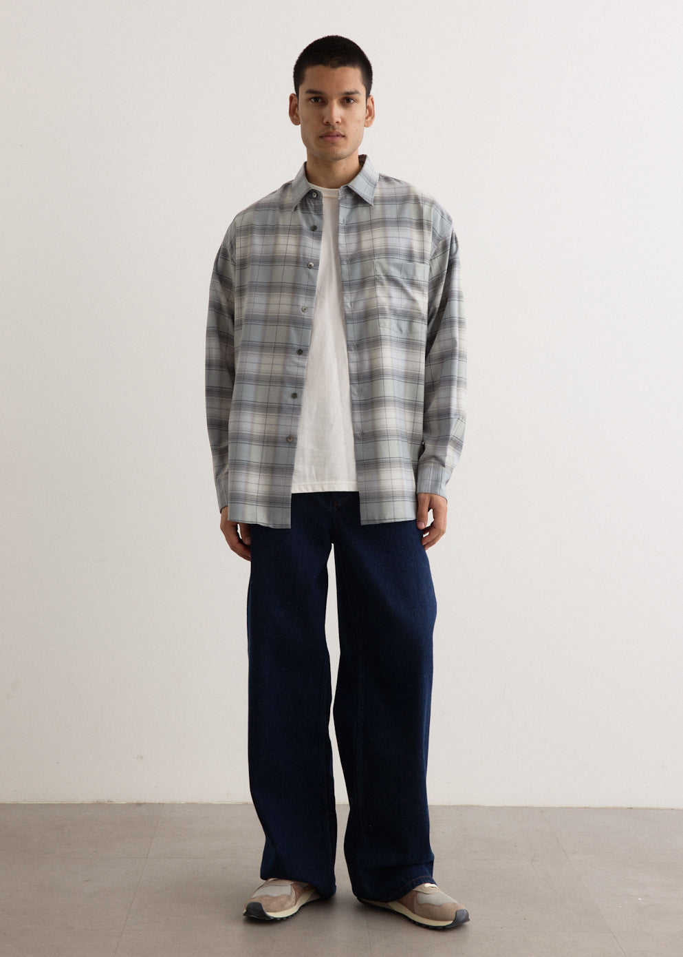 Super Light Wool Check Shirt