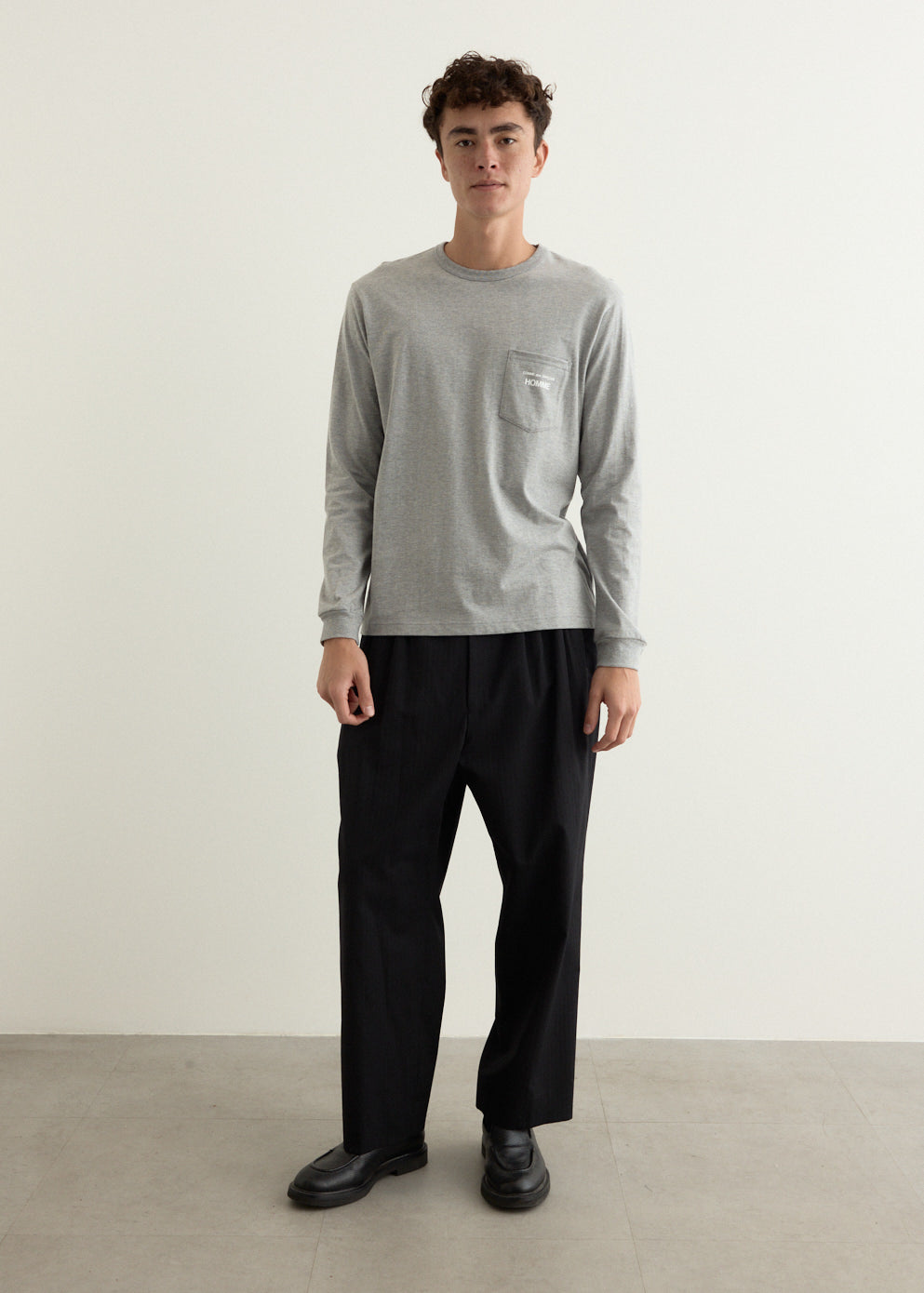 Garment Print Long-Sleeve T-Shirt