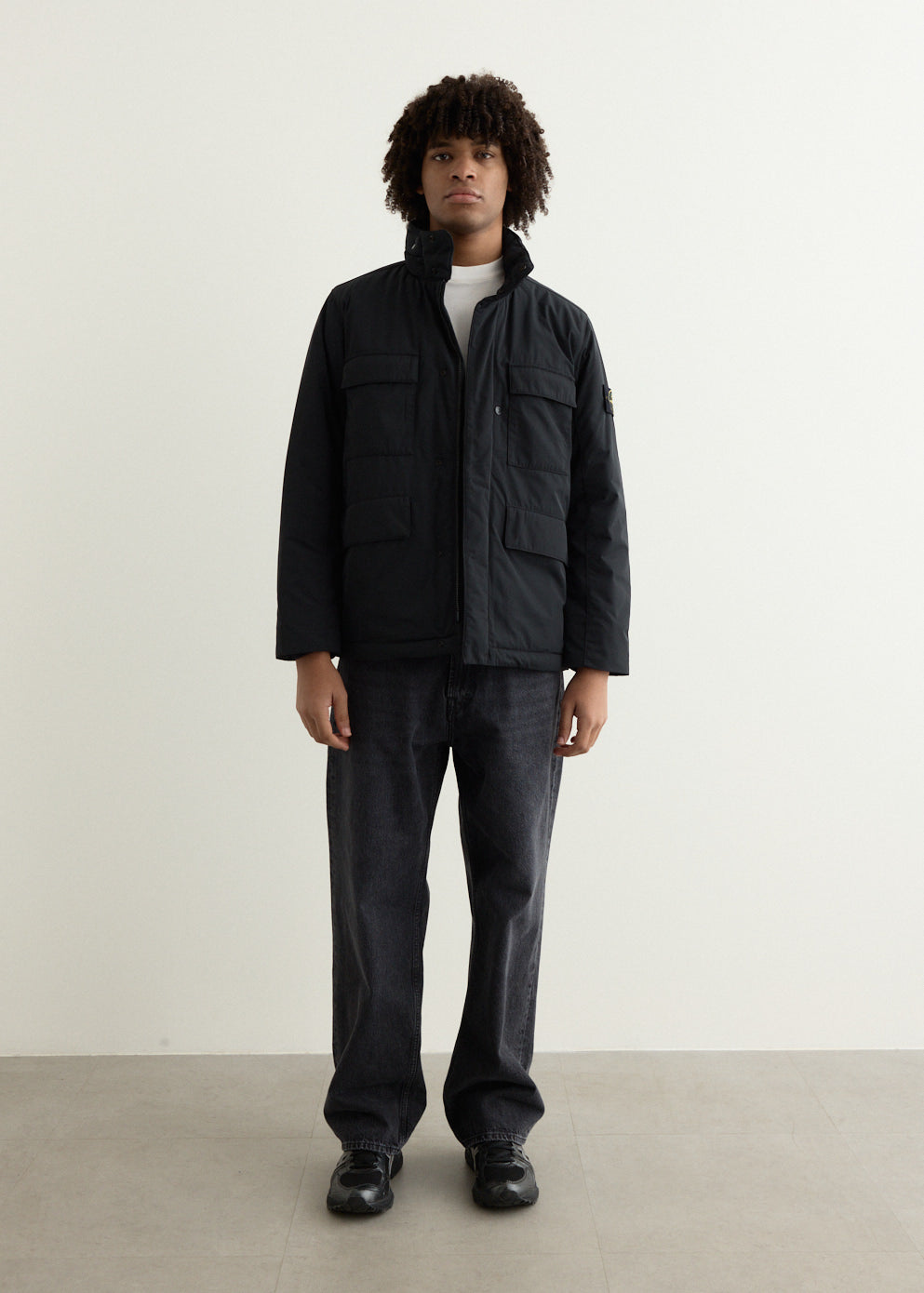 Padded Micro Twill Field Jacket