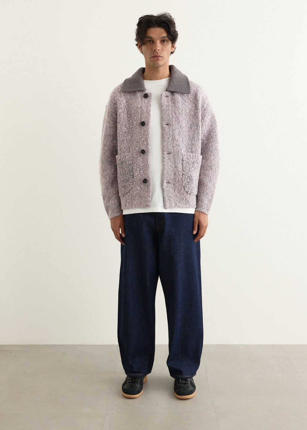 Patch Sleeve Knit Cardigan