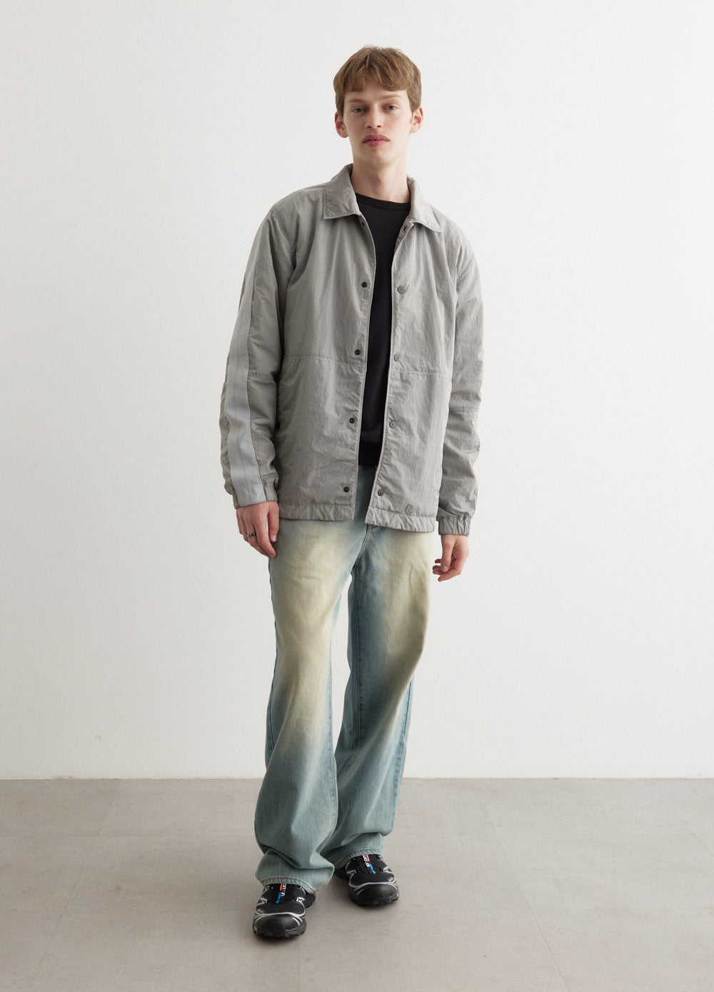 Iridescent Nylon Metal Light Jacket - Main Image