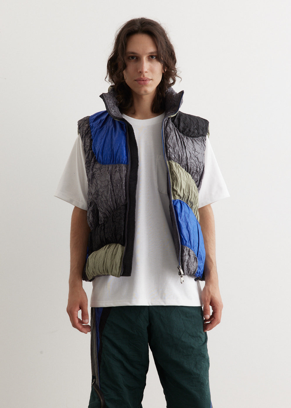 Oversized Down Vest - Main Image